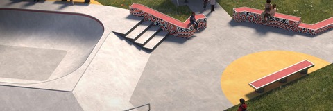 Illustrative image of Frome Skatepark design