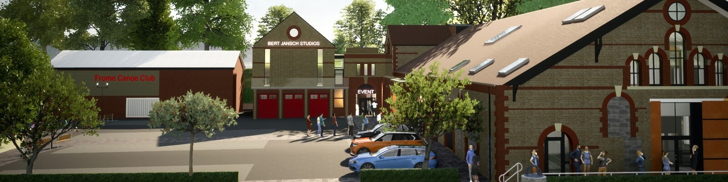 Illustrative plan for Event Tec building adjoining the Cheese and Grain