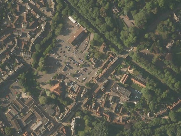 view from above of Market Yard